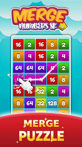 2048 Number Merge Games Puzzle Capture d'écran 2