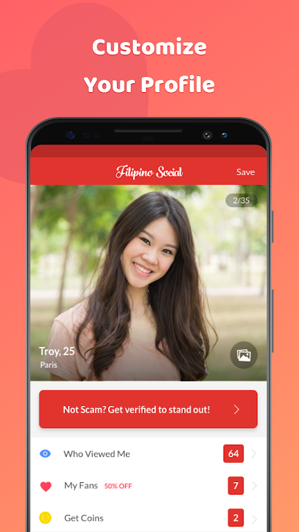 Schermata Filipino Social: Dating & Chat 1