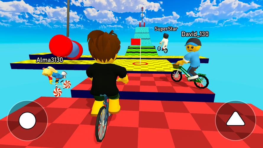 Obby bike: Parkour Adventure Captura de pantalla 0