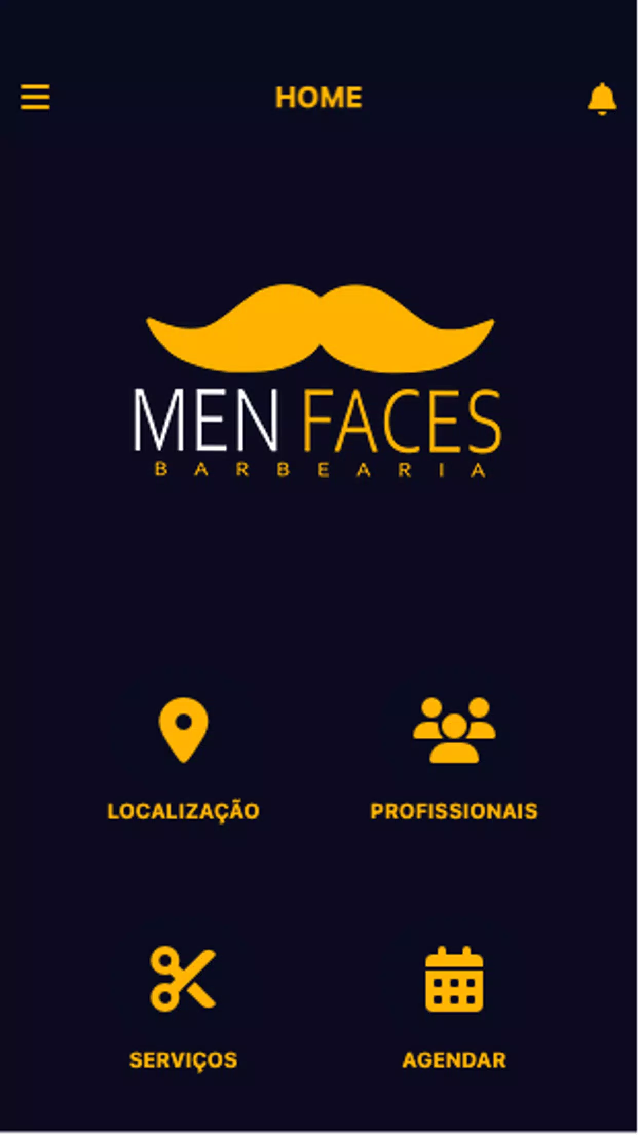 Men Faces Barbearia Capture d'écran 0