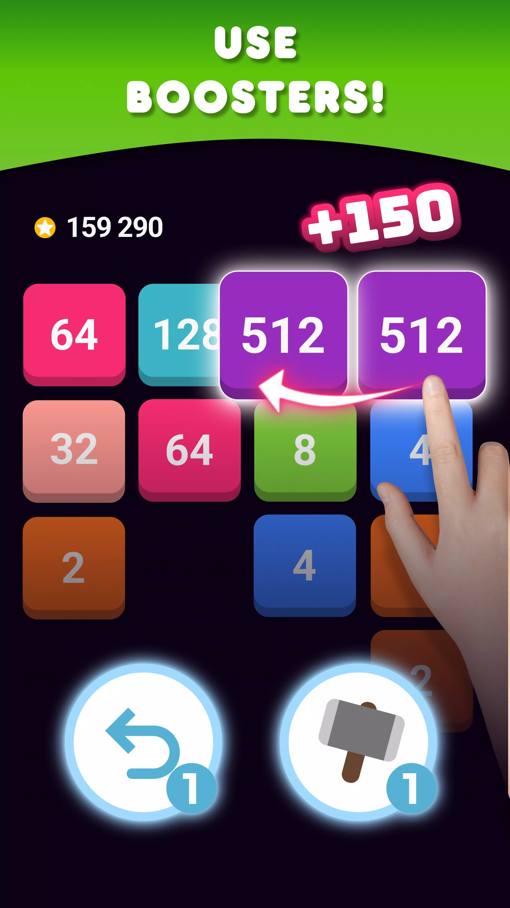 2048: Puzzle Game! Merge Block ဖန်သားပြင်ဓာတ်ပုံ 3