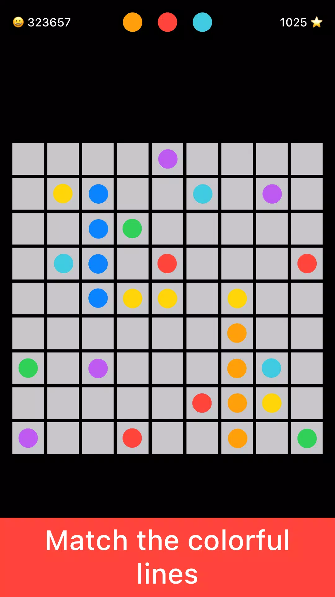 Lines 98 Color Balls - Retro Screenshot 3