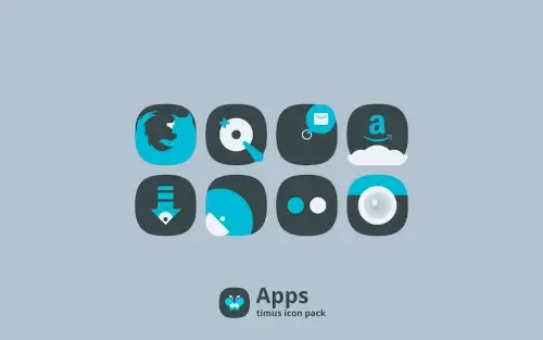 Timus: Rounded Dark Icon Pack 螢幕截圖 3