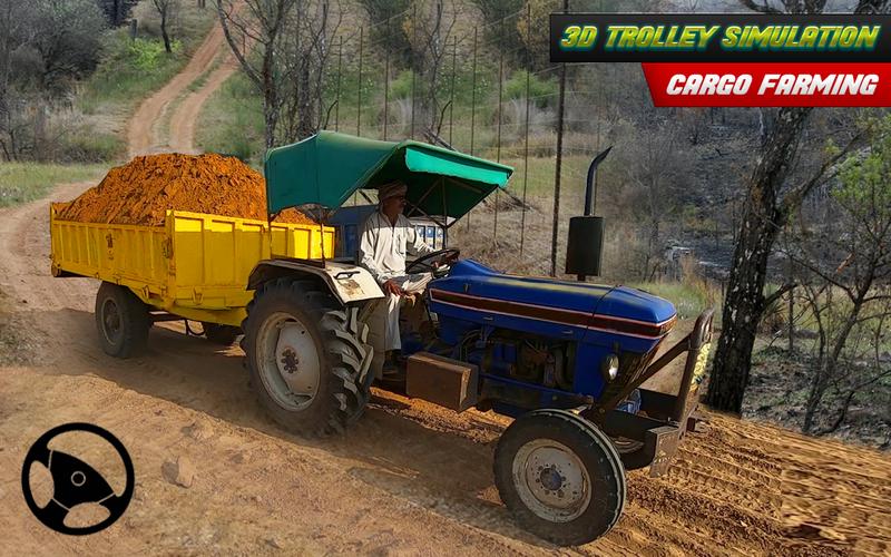 Tractor Trolley Farming Drive Captura de tela 3
