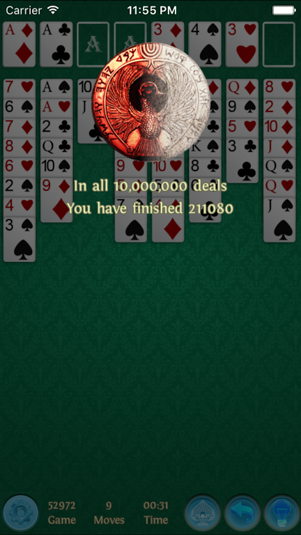 FreeCell Premium Captura de tela 1