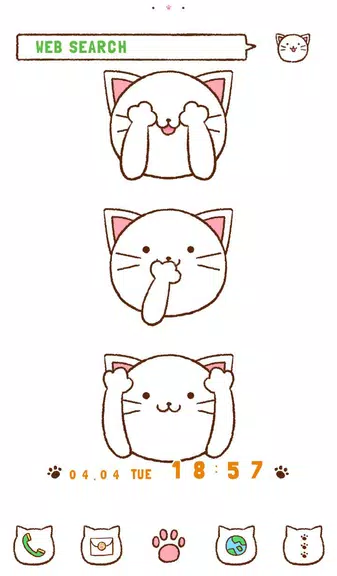 Schermata Three Kitties Theme +HOME 0