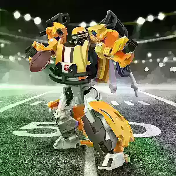 Précommande maintenant: Transformers x NFL Casques Figures