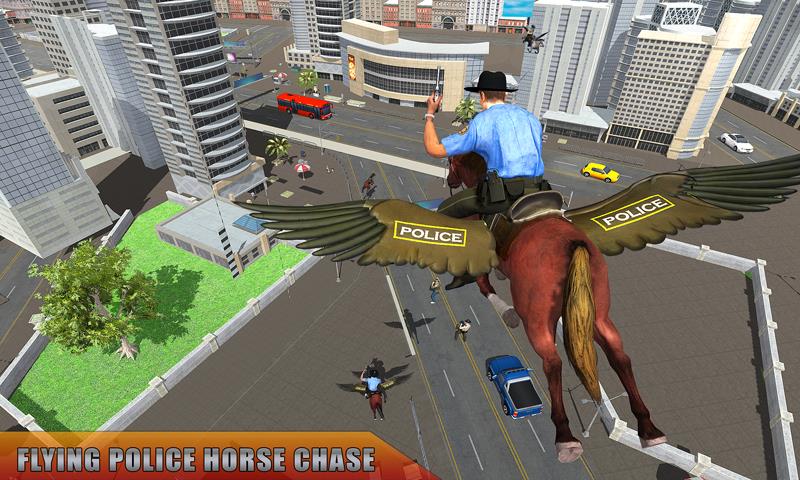 Flying Horse Police Chase Sim 螢幕截圖 3