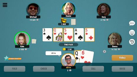 Kindza Poker - Texas Holdem ဖန်သားပြင်ဓာတ်ပုံ 1