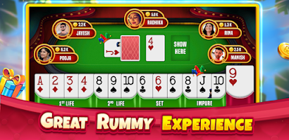 Indian Rummy Offline Card Game Tangkapan skrin 0