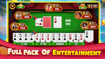 Indian Rummy Offline Card Game স্ক্রিনশট 1