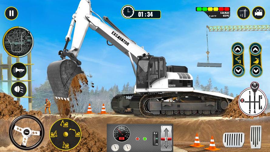 Heavy Excavator Simulator Game Captura de tela 1