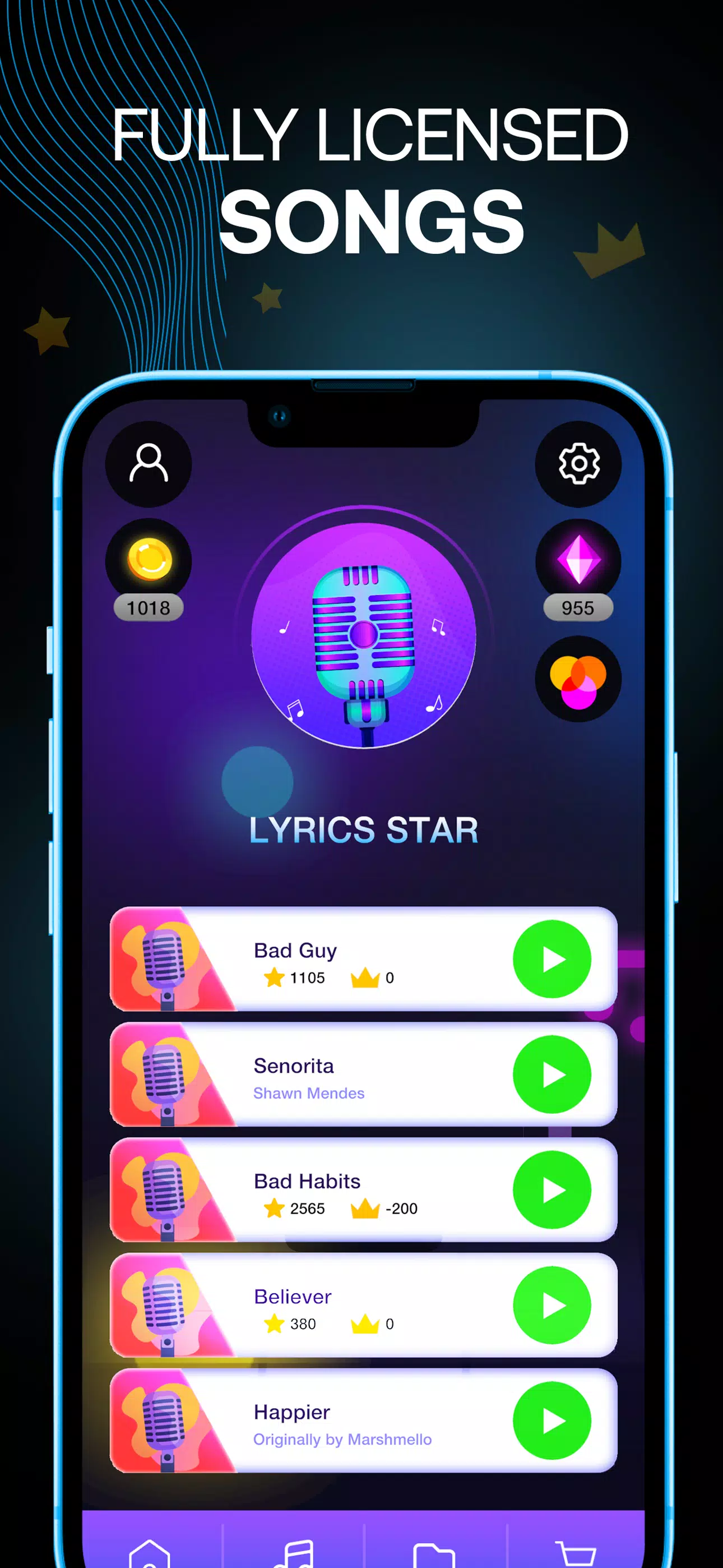 Lyrics Star・Song Lyrics Tiles スクリーンショット 3