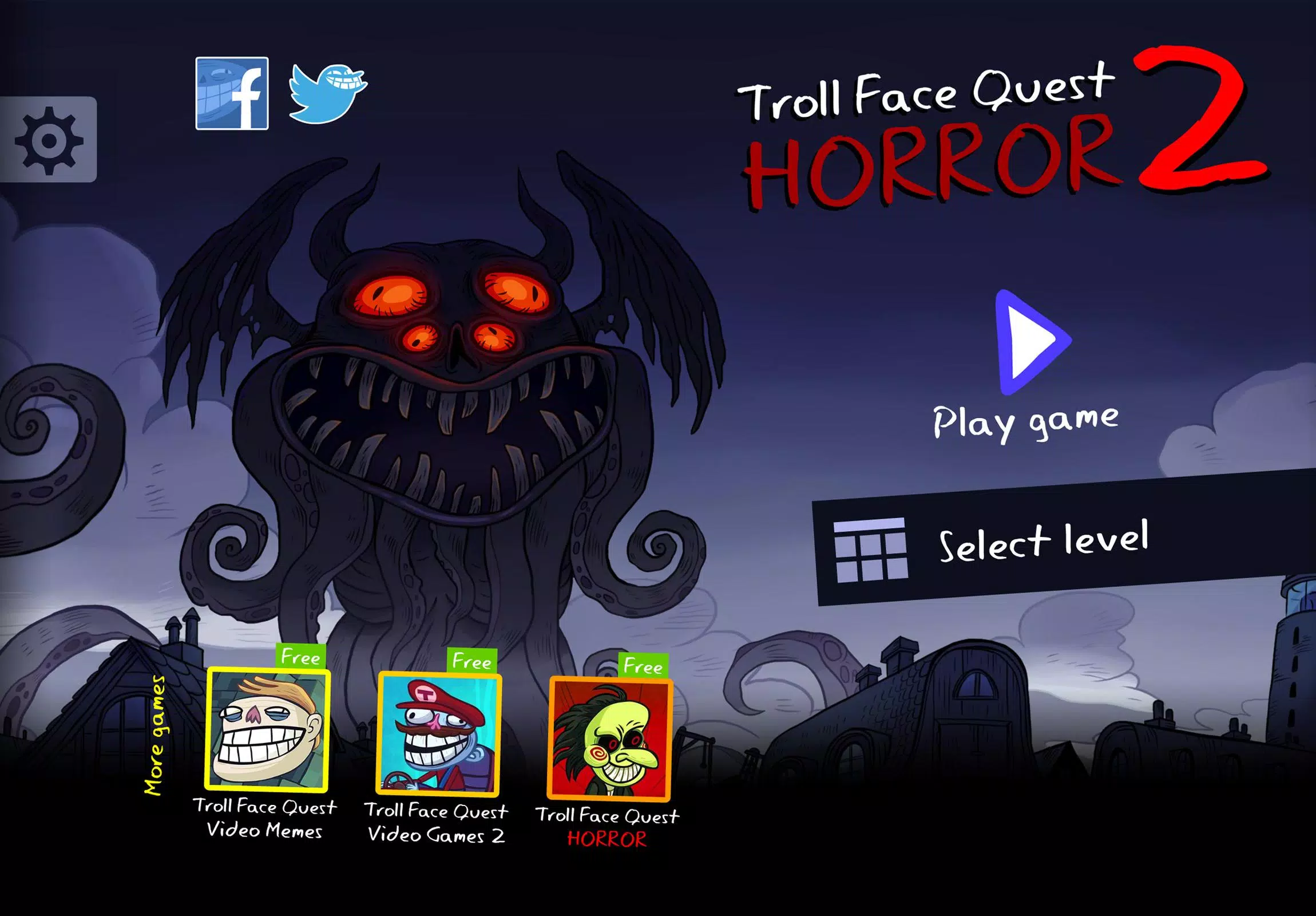 Troll Face Quest: Horror 2 Tangkapan skrin 0