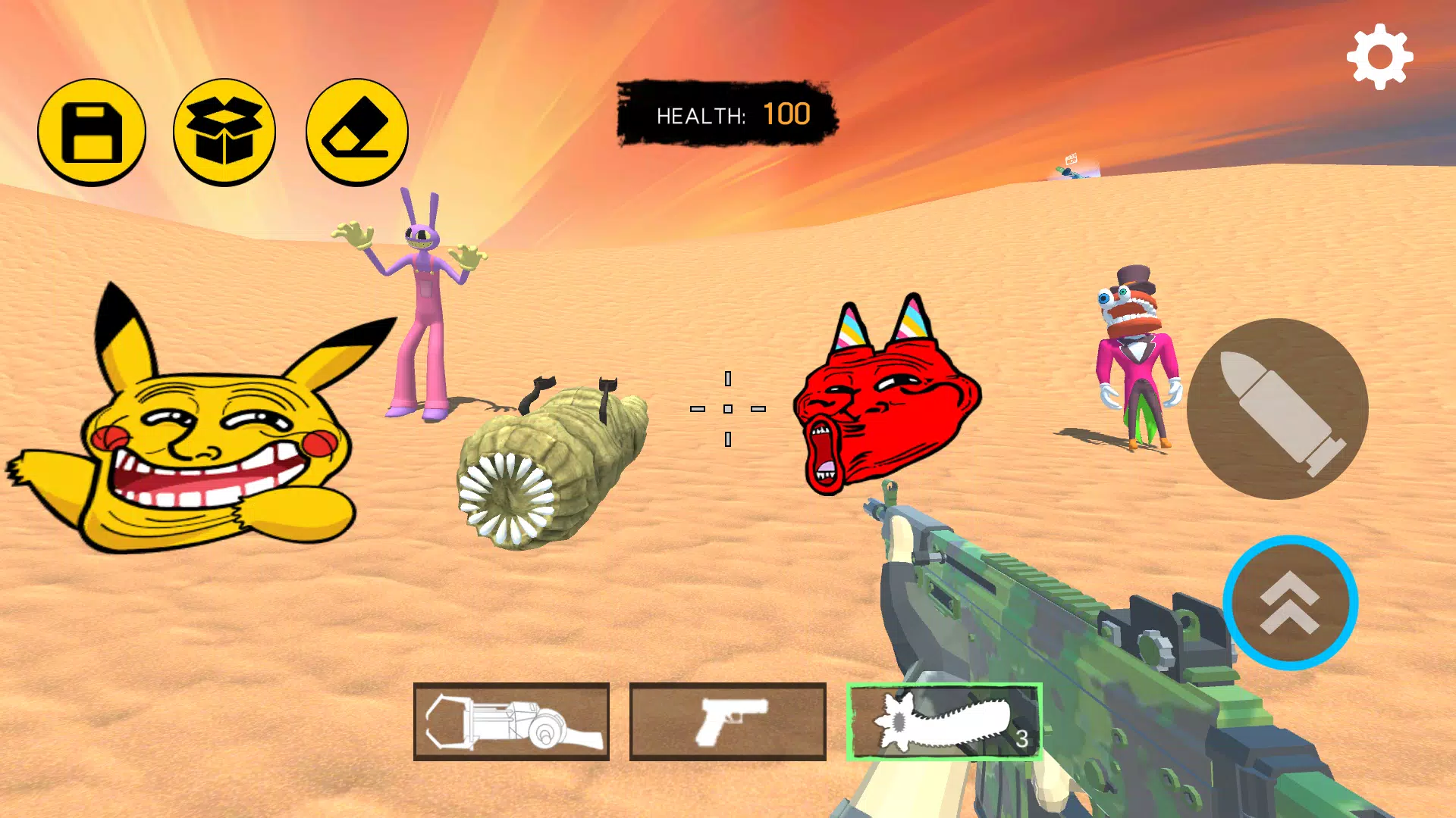 Sandbox Shooter Mods In Desert 螢幕截圖 0