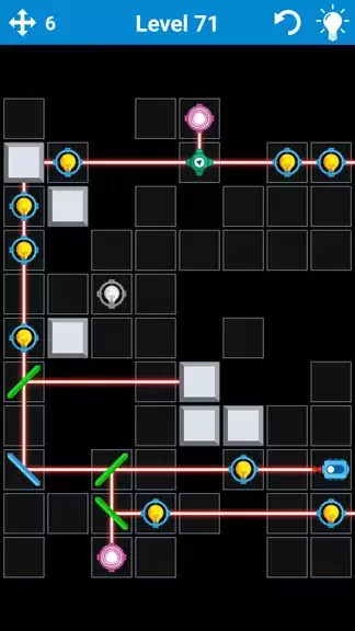 Laser Puzzle - Logic Game ဖန်သားပြင်ဓာတ်ပုံ 2