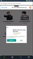 Sticker Chat Lee Jong Suk Cute KPOP 螢幕截圖 2