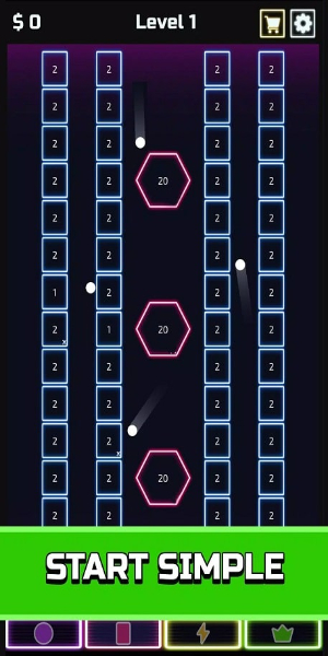 Idle Brick Breaker ภาพหน้าจอ 1