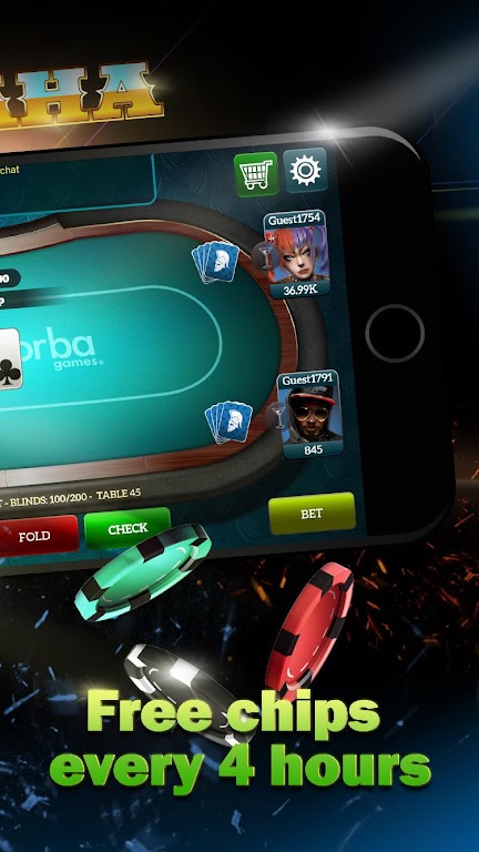 Live Poker Tables–Texas holdem and Omaha 螢幕截圖 3