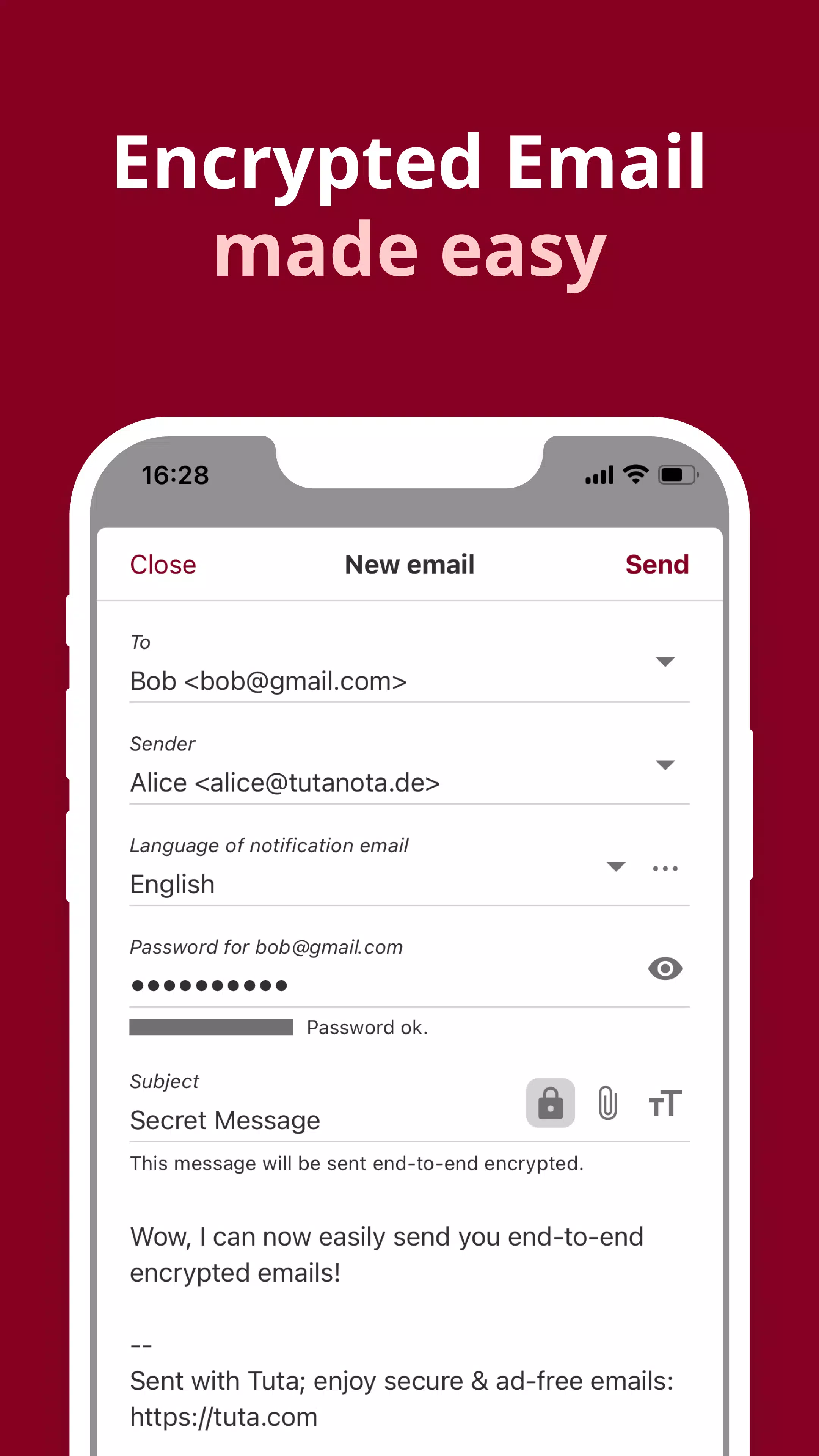 Private Encrypted Email Tuta Ekran Görüntüsü 1