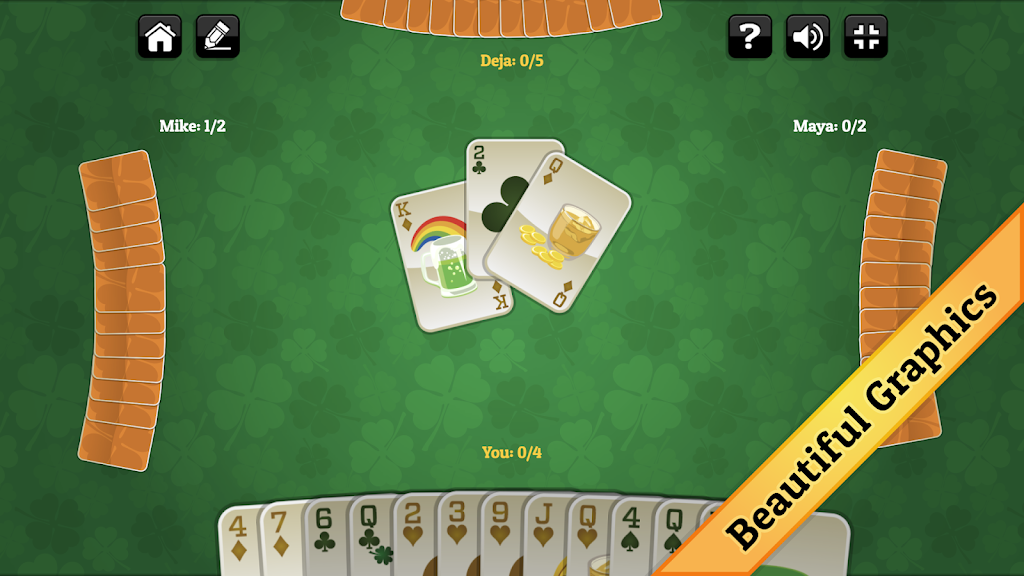 St. Patrick's Day Spades 螢幕截圖 1