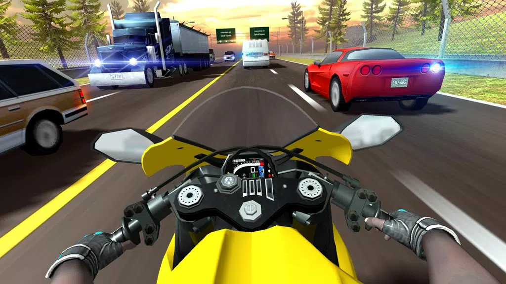 Highway Moto Rider 2: Traffic 스크린샷 1