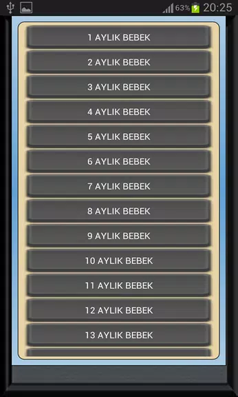 Bebek Gelişimi Ay Ay Detaylı Screenshot 1