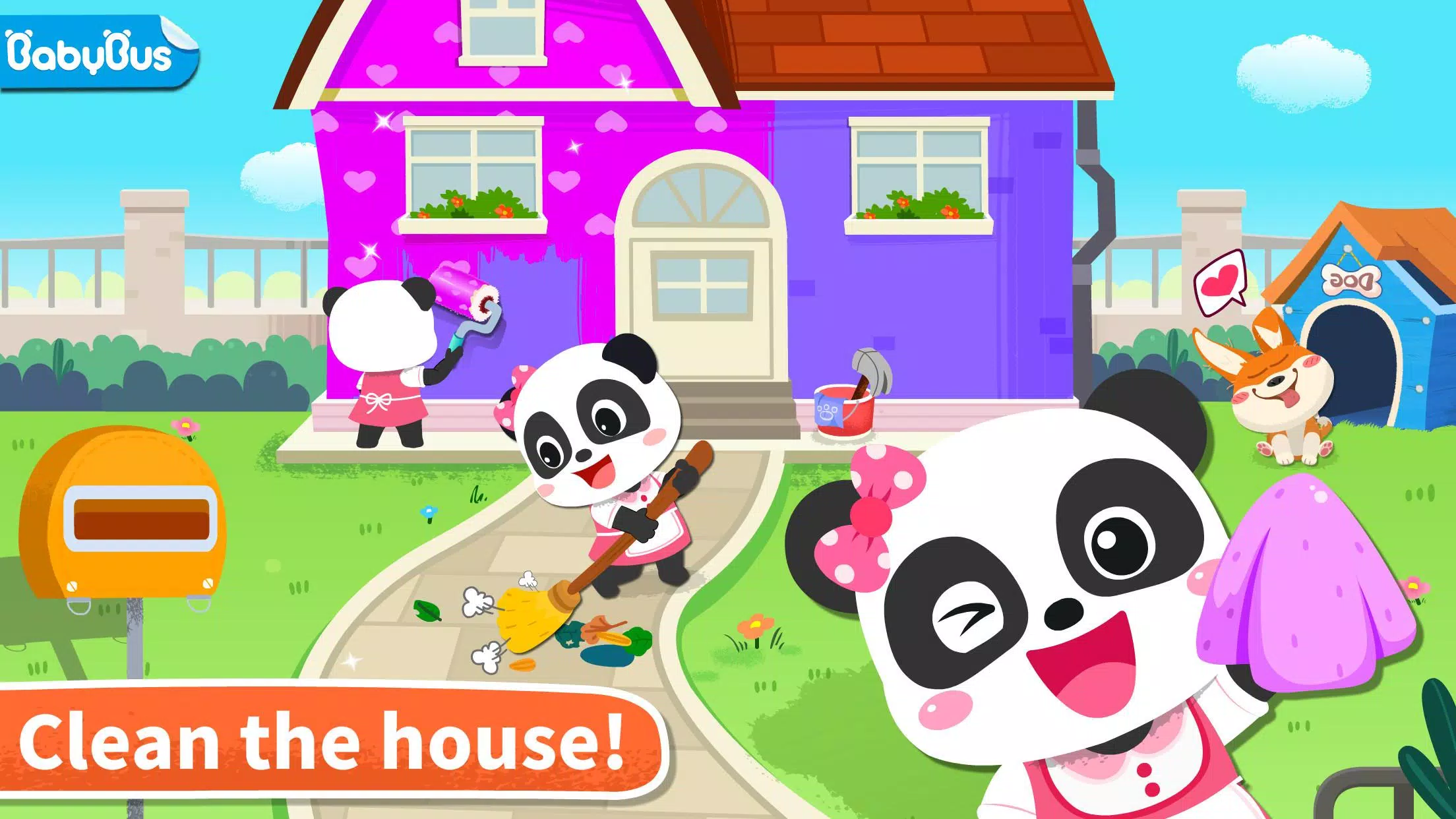 Baby Panda' s House Cleaning Скриншот 0