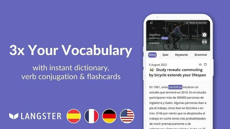 Schermata Learn Languages with Langster 1