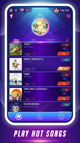 Dance Tiles: Music Ball Games Mod ภาพหน้าจอ 1