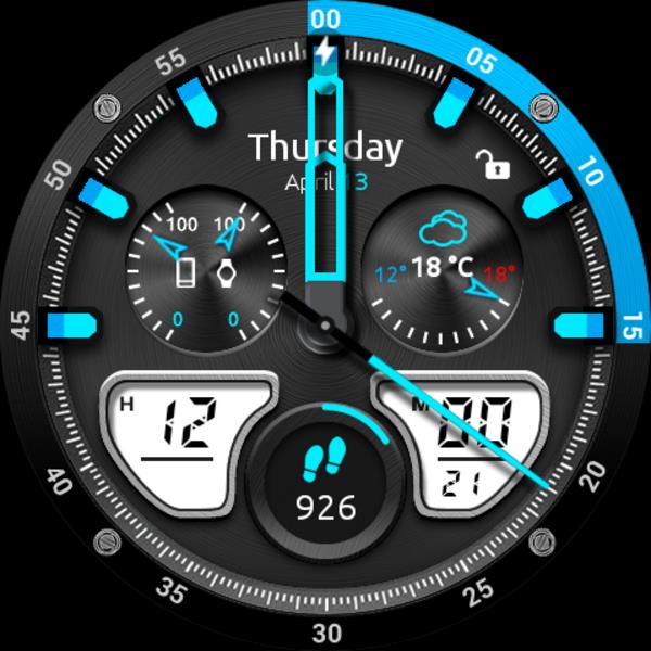 Fury Watch Face Captura de pantalla 3