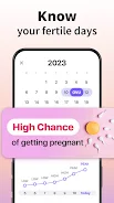 Ovulation & Period Tracker Tangkapan skrin 1