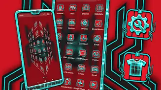 Tech Spider Launcher Theme Ảnh chụp màn hình 1