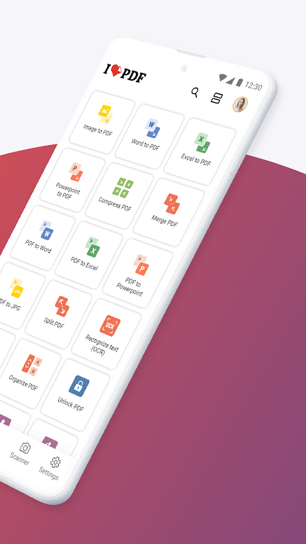 iLovePDF - PDF 编辑器 和 扫描器 螢幕截圖 1