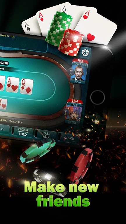 Live Poker Tables–Texas holdem and Omaha 螢幕截圖 1