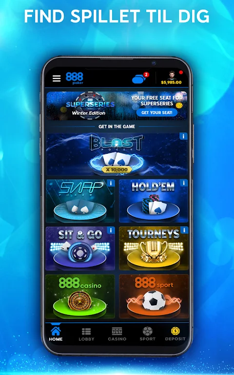 888 Poker - Spil Texas Holdem स्क्रीनशॉट 2