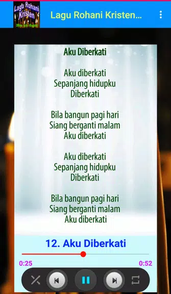 Schermata Lagu Rohani Kristen Offline 2