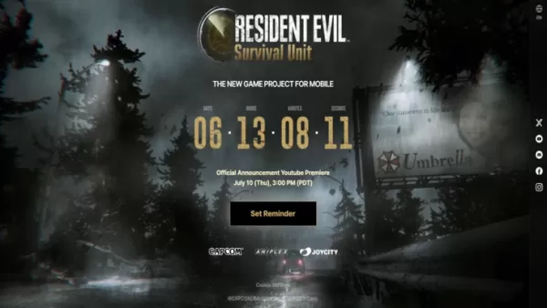 Resident Evil Survival Unit Livestream Set for July 10