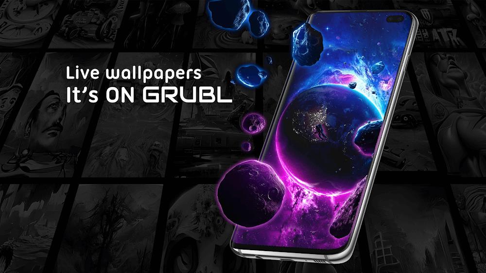 GRUBL™ 4D Live Wallpapers + AI Screenshot 1