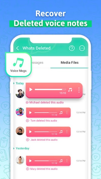 Recover Deleted Messages - WA ဖန်သားပြင်ဓာတ်ပုံ 2