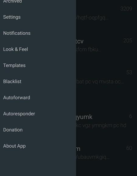 YAATA - SMS/MMS messaging 螢幕截圖 1