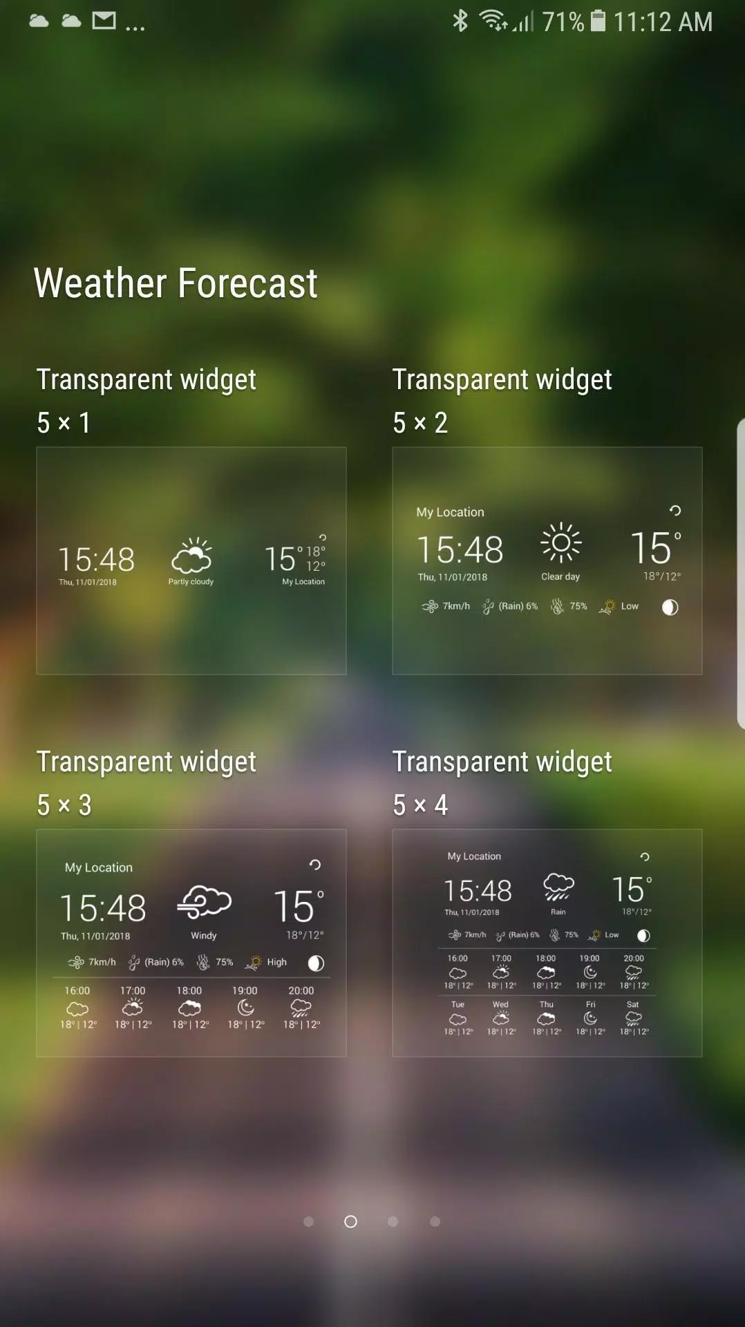 Weather app 螢幕截圖 3
