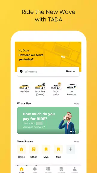 TADA - Taxi, Cab, Ride Hailing Captura de tela 0