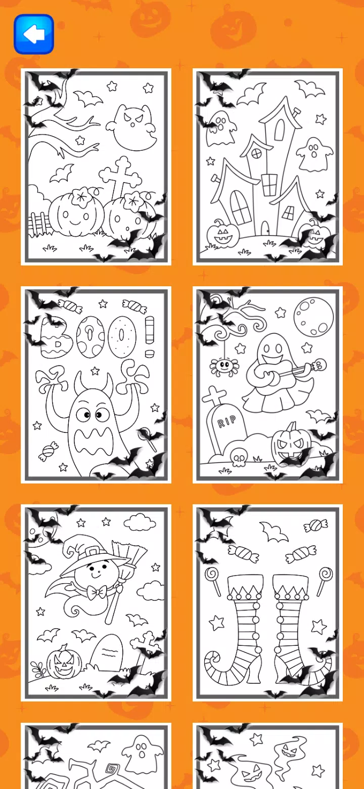 Halloween Coloring Game Schermafbeelding 1