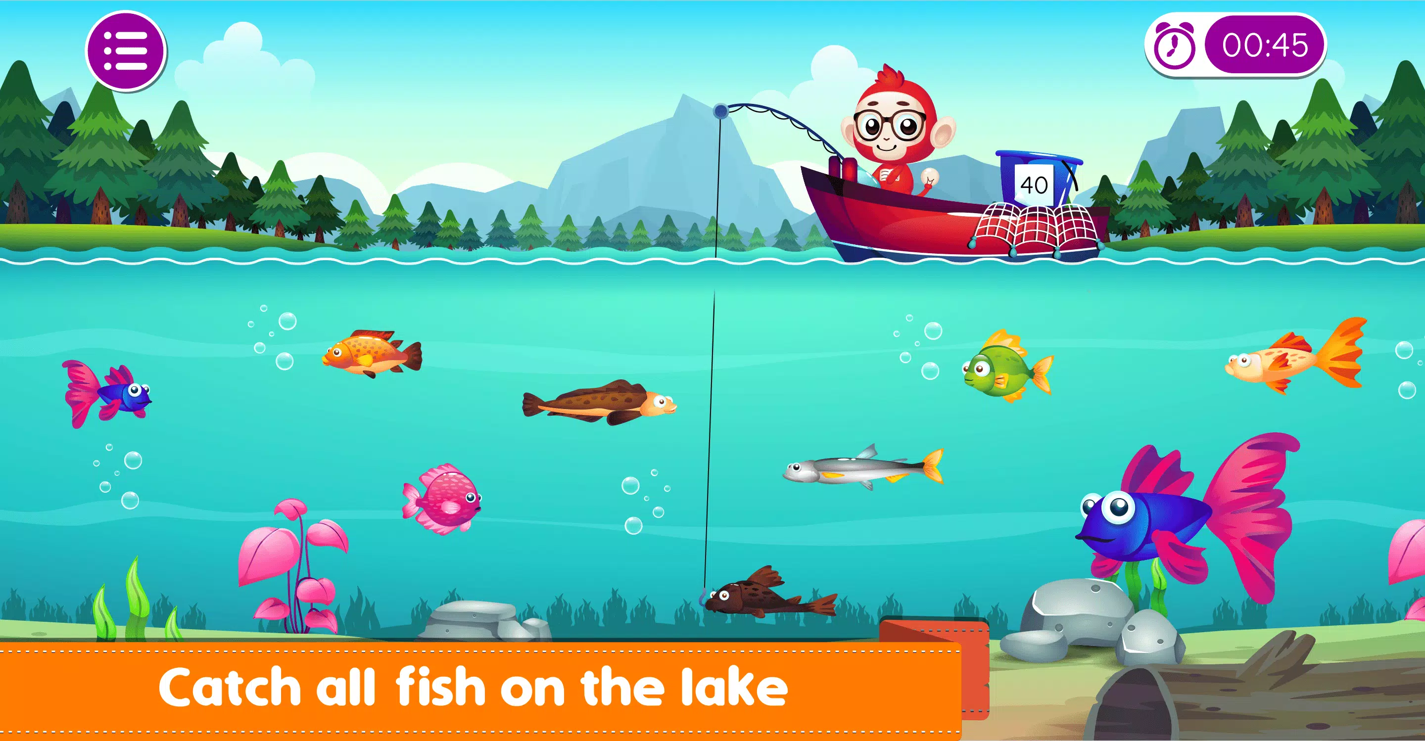 Marbel Fishing - Kids Games ဖန်သားပြင်ဓာတ်ပုံ 2