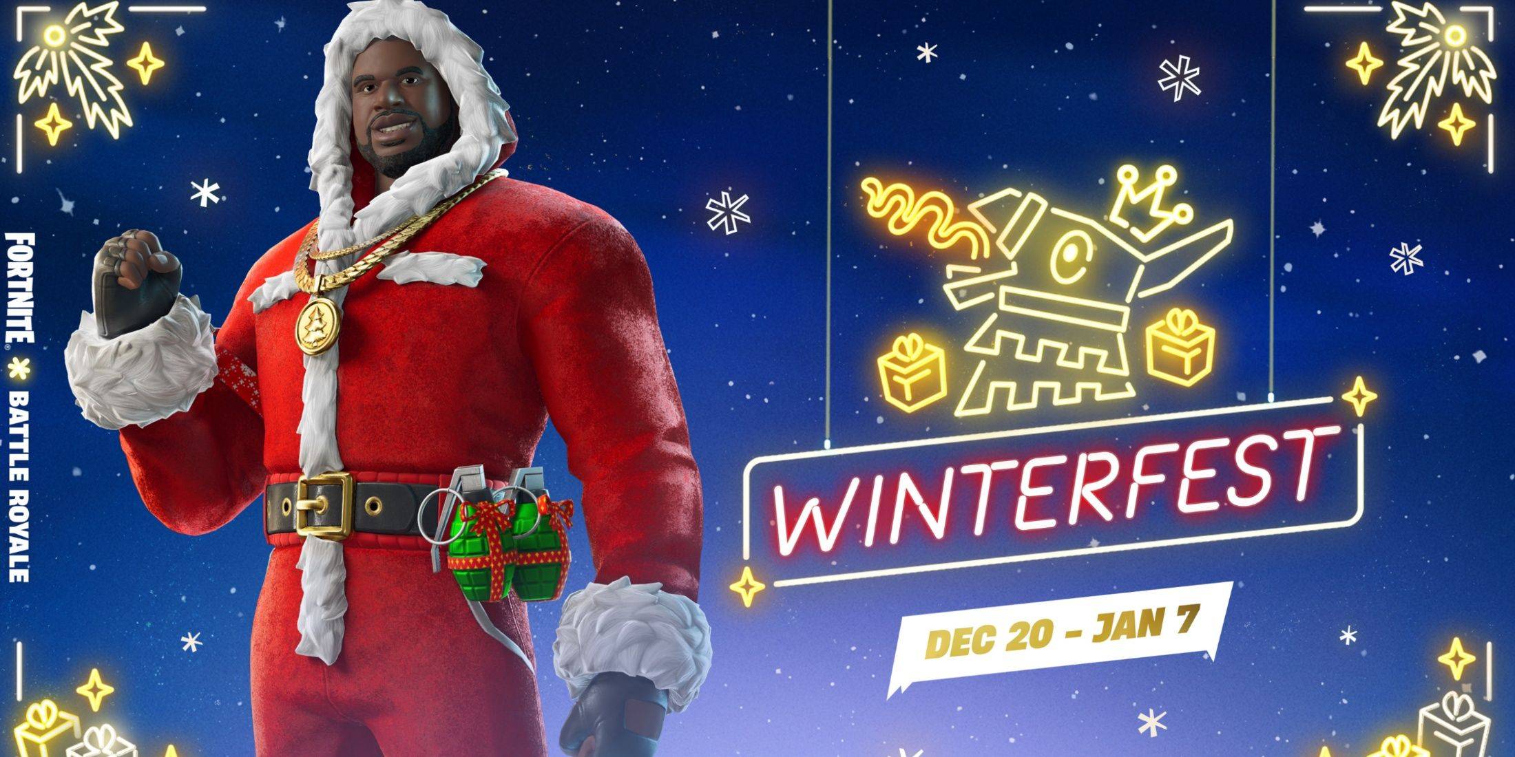 Skin di Santa Shaq a Fortnite
