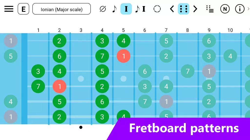 Guitar Fretboard: Scales Zrzut ekranu 1