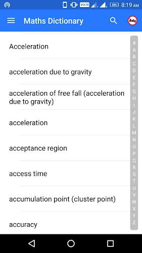 Maths Dictionary Captura de tela 1