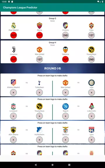 Champions Football Predictor Скриншот 3