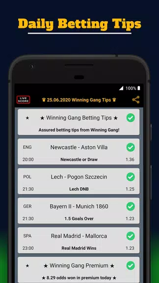 Winning Gang Betting Tips स्क्रीनशॉट 0